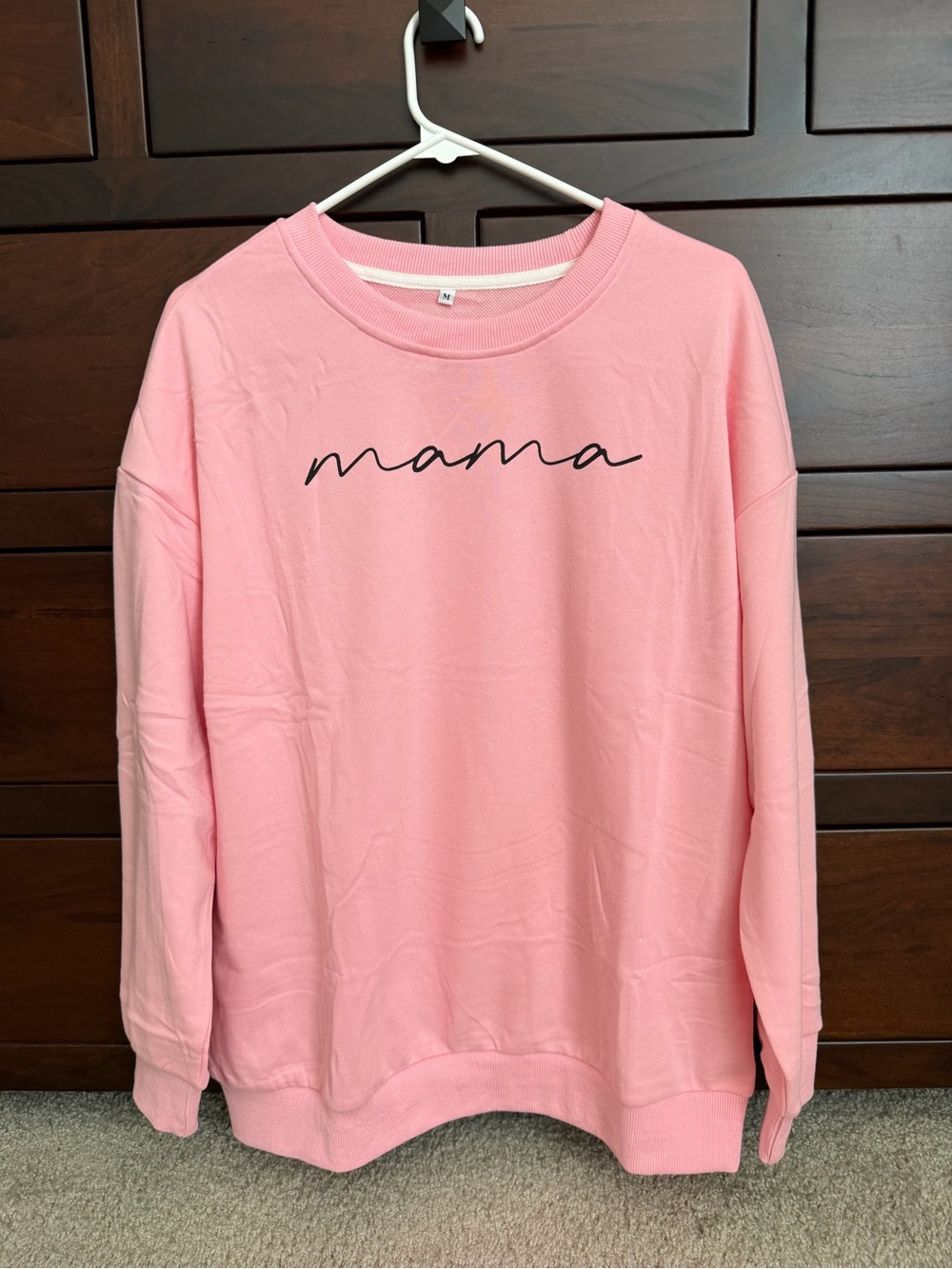 NWOT Pink “Mama” Crewneck Sweatshirt